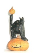 Williraye Studio-Pumpkin with Cat standing on top-Williraye WW 6005-Hall... - £19.92 GBP