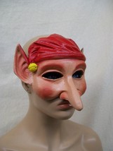 Creepy Elf Mask Long Nose Fantasy Cosplay Fairy Gnome Dwarf Pinocchio Christmas - £13.33 GBP