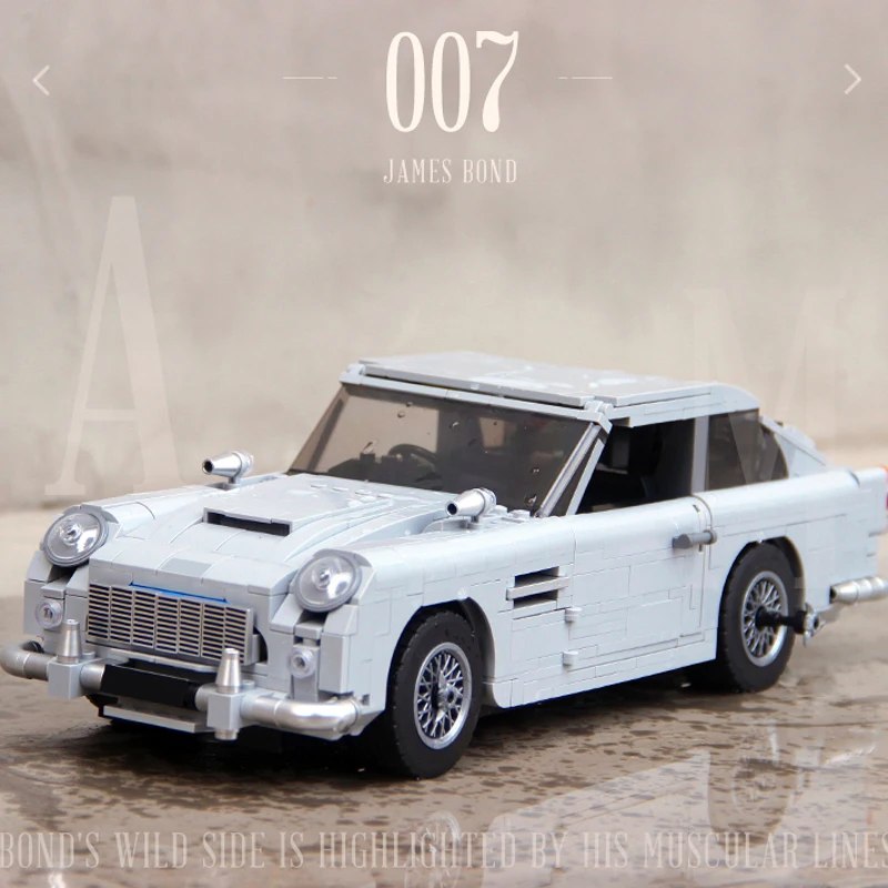 1439PCS Technical 007 James Bond’s Iconic DB5 Aston Martin Building Blocks MOC - £52.27 GBP+