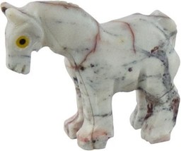 Horse Peruvian Dolomite Spirit Animal, Pocket Totem, Comfort Worry Stone! - $72.71 MXN