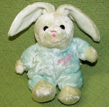 Walmart Baby&#39;s First Easter Blue White Plush Stuffed Animal 6&quot; Sitting Lovey Toy - £8.50 GBP