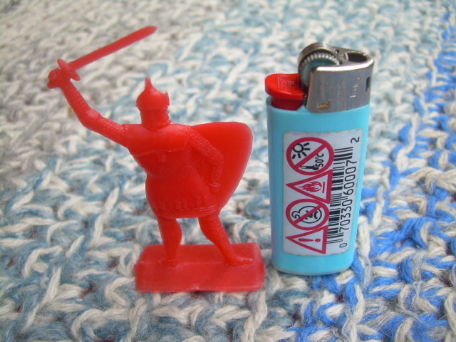 Vintage Soviet Russian Ussr Plastic Toy Soldier  About 1970 - $5.24