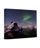 Northern Lights and a Lake 16x20 Canvas Print - $85.00
