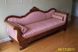 ANTIQUE 1800S AMERICAN EMPIRE SETTEE SOFA COUCH---PICK UP ONLY--- - $2,400.00