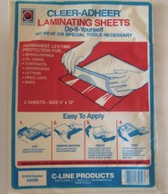 C-Line Cleer Adheer Laminating Sheets 9"x 12", #65059 Used Pack - $5.04
