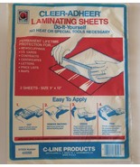 C-Line Cleer Adheer Laminating Sheets 9&quot;x 12&quot;, #65059 Used Pack - £3.78 GBP