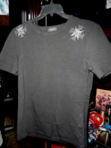 Richmond  Black Cotton Cross T-Shirt ~ Size Medium - $225.00