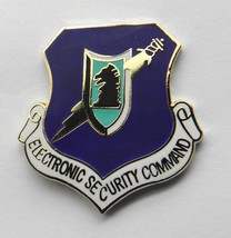 Usaf Air Force Electronic Security Command Shield Lapel Pin Badge 1 Inch - £4.40 GBP