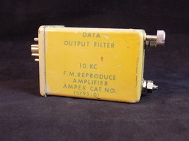 VINTAGE DATA OUTPUT FILTER 10KC F.M REPRODUCE AMPLIFIER AMPEX VERY RARE - £38.67 GBP