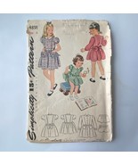 Simplicity 4891 Sewing Pattern 1960s Size 4 Bust 23 Vintage Child Girls ... - £7.76 GBP