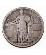 1917-S 25C Type 1 Standing Liberty Quarter in Very Good VG Condition - $79.19