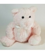 Gund 9 inch Sitting Pink Bear Plush Stuffed Ribbon Bow CVS Valentine&#39;s Hug - £10.06 GBP