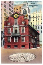 The Old State House Boston Massachusetts Postcard - £18.24 GBP