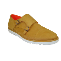 Men Tayno Dressy Casual Soft Suede Comfortable Double Buckle #Freshman Yellow image 2