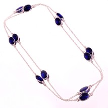 Iolite Handmade Gemstone Black Friday Gift Necklace Jewelry 36" SA 4411 - £3.98 GBP