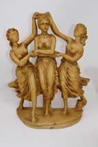 Three Graces Daughters of Zeus Nymphs Greek Mythology 10.5&quot; Statue - £25.57 GBP