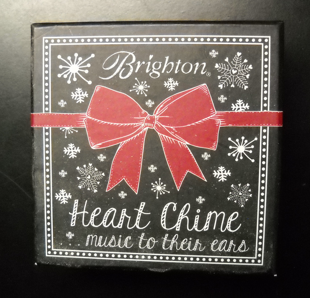 Brighton Heart Chime Music to the Ears Heart Engraved with Love Original Box - $14.99