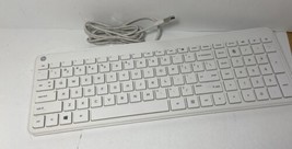 Hewlett Packard  White Keyboard Corded CF 8BFSUPOBLA5131L - £18.41 GBP