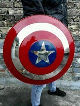 Medieval Captain America Shield X-Mas Cosplay Prop Best Steel Metal Shie... - £109.23 GBP