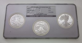 2006 20th Anniversary Silver American Eagle Set MS69 PF69 Ultra - £249.01 GBP