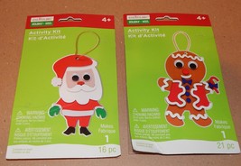 Christmas Craft Foam Activity Kits Creatology 37pc 2 pack Santa &amp; Ginger... - $9.49
