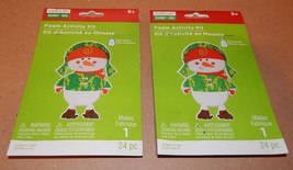Christmas Craft Foam Activity Kits Creatology 50pc 2 pack Camouflage Sno... - $9.49