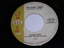 Duane Eddy Forty Miles Of Bad Road Quiet Three 45 Rpm Record Vintage Jamie Label - £12.54 GBP