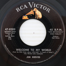 Jim Reeves – Welcome To My World / Good Morning Self 1963 45 rpmRecord 47-8289 - £3.61 GBP