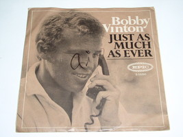 Bobby Vinton Just As Much As Ever 45 RPM Picture Sleeve Vintage Epic Label - £3.15 GBP