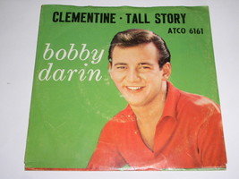 Bobby Darin Clementine Tall Story 45 RPM Picture Sleeve Only Vintage Atco Label - £7.14 GBP