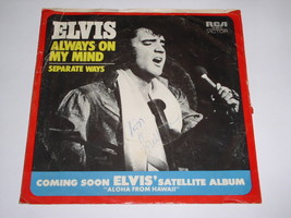 Elvis Presley Always On My Mind 45 RPM Picture Sleeve Only RCA 74-0815 - £7.18 GBP