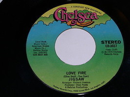 Jigsaw Love Fire Mystic Harmony 45 Rpm Record Vintage Chelsea Label - £12.57 GBP