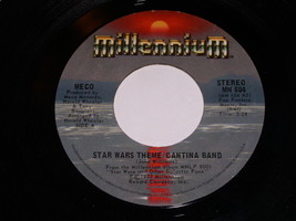 Meco Star Wars Theme Funk 45 Rpm Record Vintage Millennium Label - £12.63 GBP
