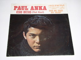 Paul Anka Give Me Back My Heart 45 RPM Picture Sleeve Only RCA 47-8097 - £10.26 GBP