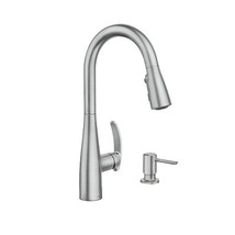 Moen 87932SRS Reyes One-Handle High Arc Pulldown Kitchen Faucet - Stainless - £73.07 GBP