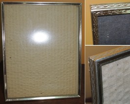 Vintage Easel Picture Frame metal / aluminum mid-century goldtone photo ... - $150.79 MXN