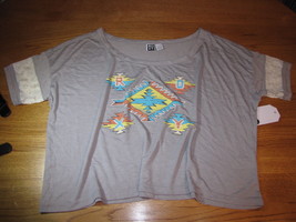 Roxy Juniors Womens S Eagle Grey Gray T Shirt  24.50 NWT*^ - $7.20