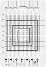 Creative Grids Stripology Quarters Mini Quilt Ruler CGRGE4 - £51.07 GBP