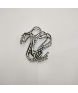 JVEIBI Shower curtain hooks Stainless Steel S Shaped Shower Curtain Hook... - $15.07 CAD