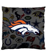 Denver Broncos Home Decal Sofa Pillow Case Square Cushion Cover By Fanmagz - £19.26 GBP