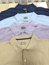 2XLT Men&#39;s Polo Shirt The Foundry Supply Co. 4Pc Lot Blue Purple Tan Big &amp; Tall - £47.32 GBP