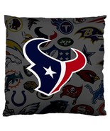 Houston Texans Home Decal Sofa Pillow Case Square Cushion Cover By Fanmagz - £19.26 GBP
