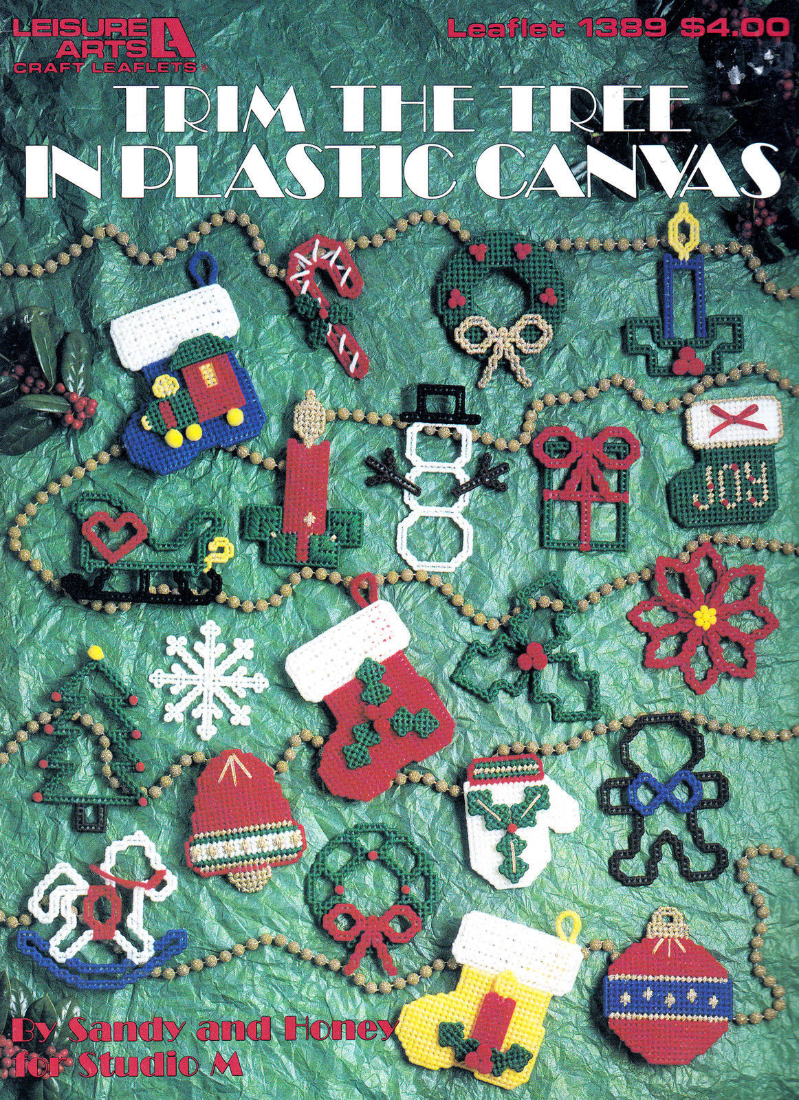 Primary image for PLASTIC CANVAS TRIM THE TREE PROJECTS #1389 LEISURE ARTS PATTERN OOP