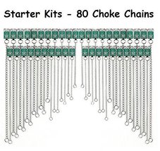 Guardian Gear Dog Choke Chain Collar Bulk Packs Wholesale Priced Multi Lots &amp; Qu - £309.34 GBP