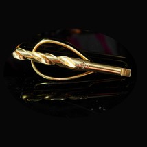 Gold Vintage Drill Bit Tie Clip Industrial Tool tie clip Carpenter mens ... - £67.93 GBP