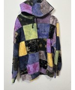 Supreme Patchwork Tie Dye Hooded Pullover Cotton Sweater Size Large SS19 - $406.19 CAD