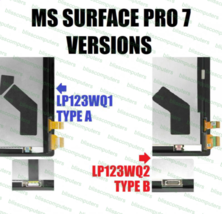 Microsoft Surface Pro 7 1866 LP123WQ2 LCD Display Touch Screen REPLACEMENT - $121.55