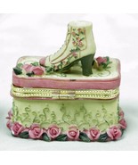 Trinket  Box Victorian Shoe - Roses  - £6.52 GBP