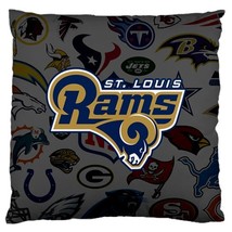 Los Angeles Rams Home Decal Sofa Pillow Case Square Cushion Cover By Fan... - £19.55 GBP