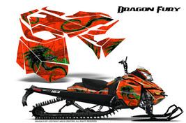 SKI-DOO Rev Xm Summit Snowmobile Creatorx Graphics Kit Dragon Fury Green Red - £234.87 GBP